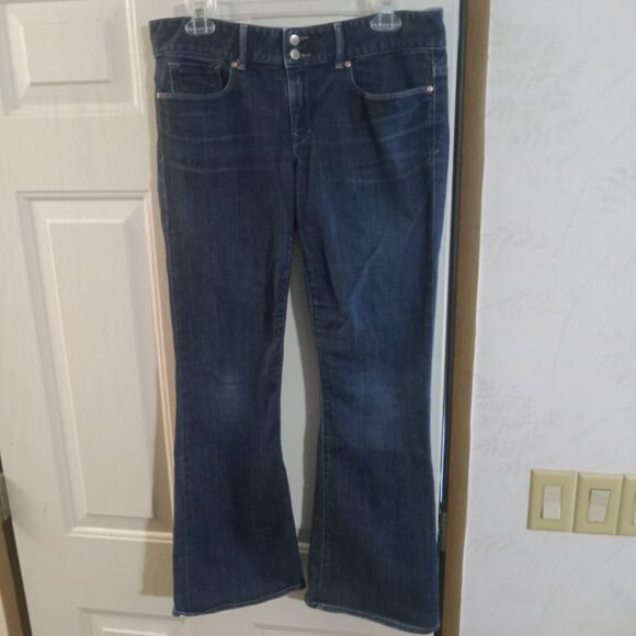 Gap 1969 Women's Perfect Boot Double Button Jeans Size 30/10a Dark - Picture 4 of 8